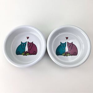 Cat Bowls designed by Ursula Dodge for Signature Housewares set of 2